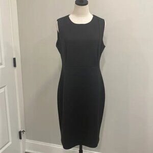 Calvin Klein Fionna Knit Black Dress Size 14